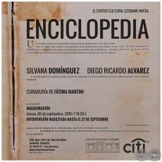 ENCICLOPEDIA - Artistas: Silvana Domnguez / Diego Ricardo Alvarez - Ao 2019